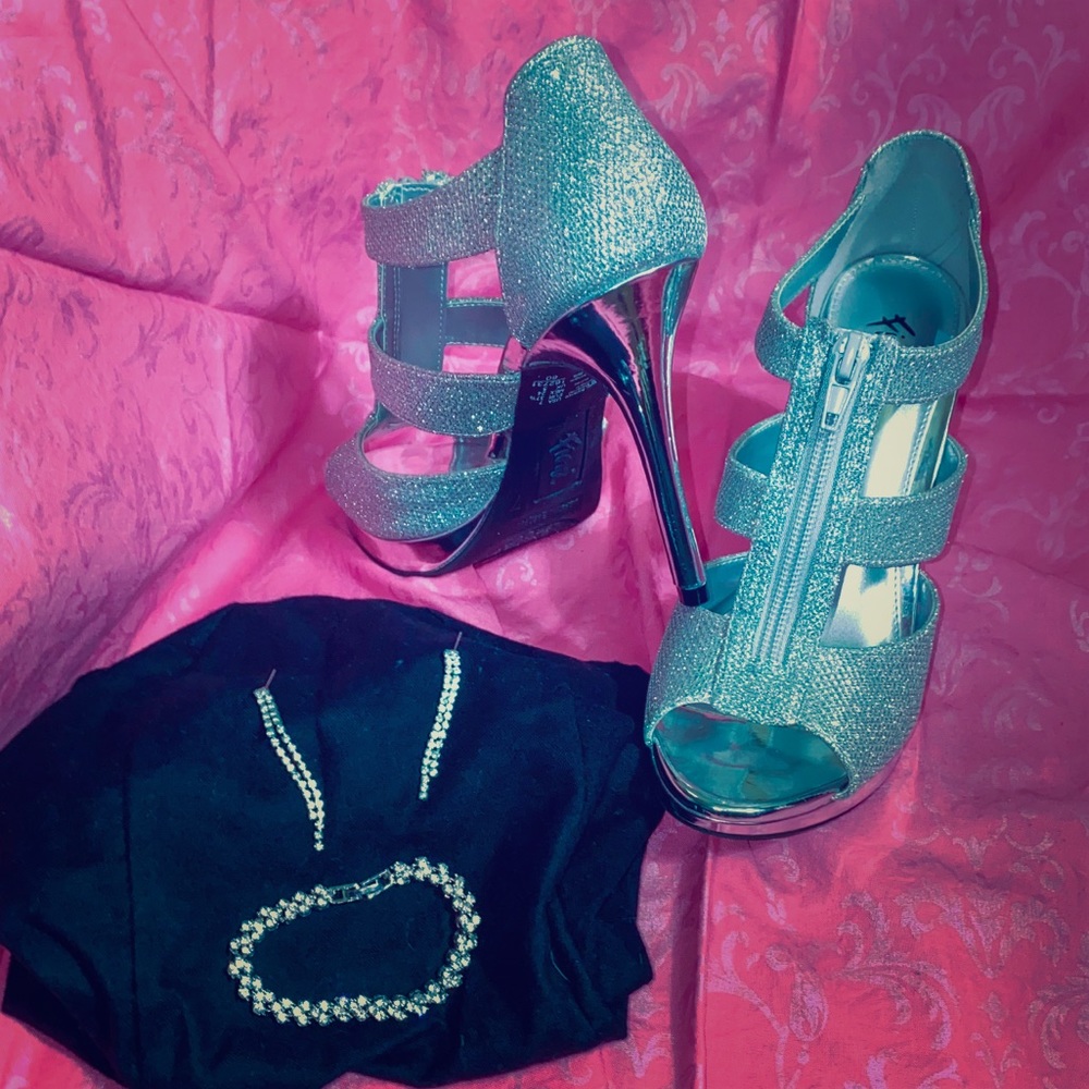 Sparkly heels